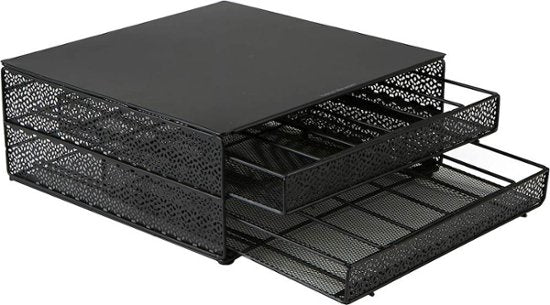 Mind Reader - 72 K-Cup Single Serve Coffee Pods Double Tray - Black
